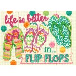 (image for) Mini Flip Flops Counted Cross Stitch Kit